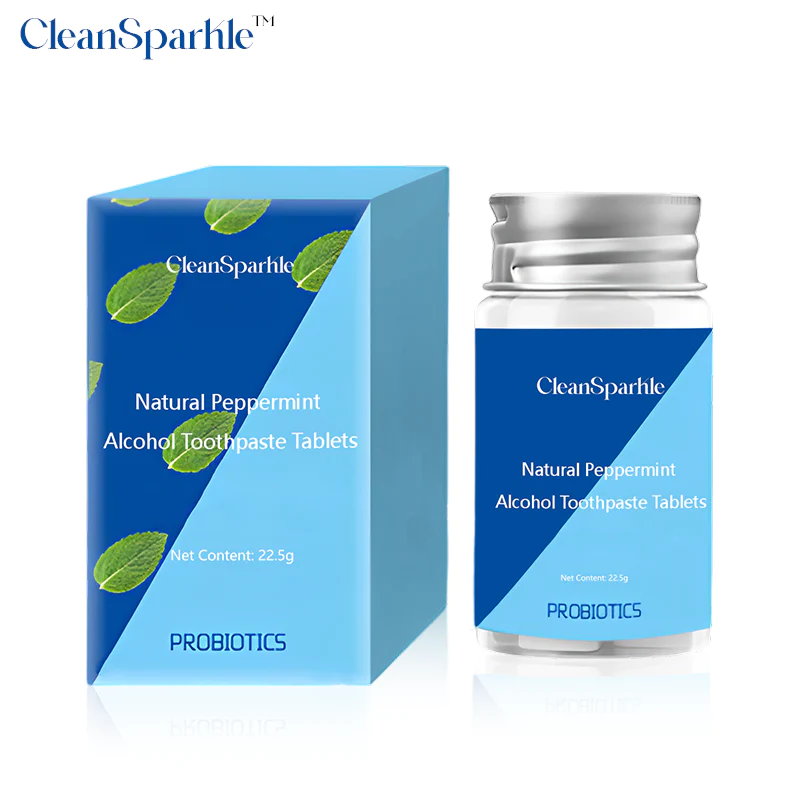 CleanSparkle™ Natural Peppermint Alcohol Toothpaste Tablets Buy Today