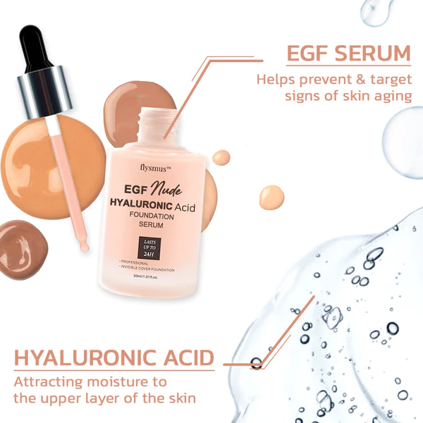 Oveallgo™ EGF Nude Hyaluronic Acid Foundation Serum - Image 3