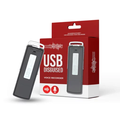 ವಿಸ್ಪರ್ ವಾಚರ್™ USB ಮಾರುವೇಷದ ಧ್ವನಿ ರೆಕಾರ್ಡರ್