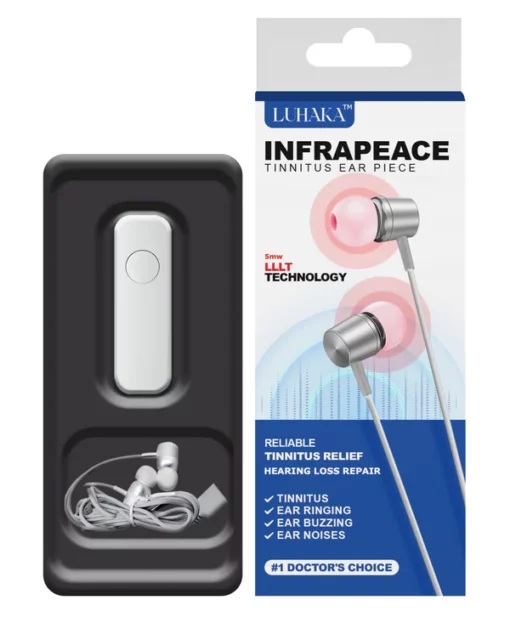 LUHAKA™ Infrapeace Red Light Therapy Ear Plugs