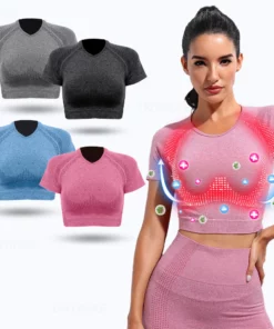 PISPARA™ Ion Shaping & Lymphvity Detoxification Top, Comfort Breathable ,Contains Tourmaline Fabric