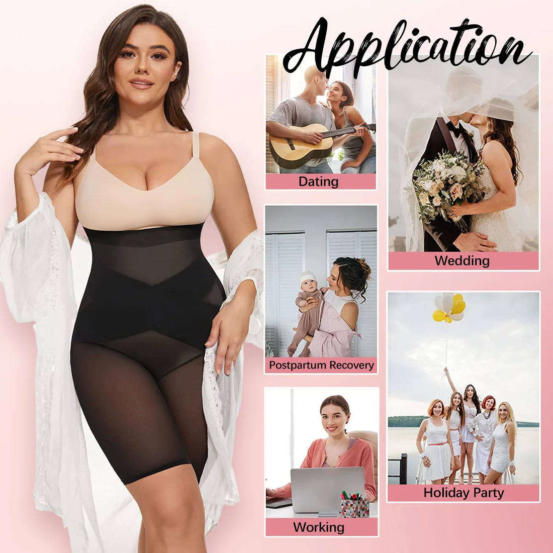 PerfectForm™【2023 Upgrade】Cross Compression Abs & Booty High Waisted Shaperwear - Image 9