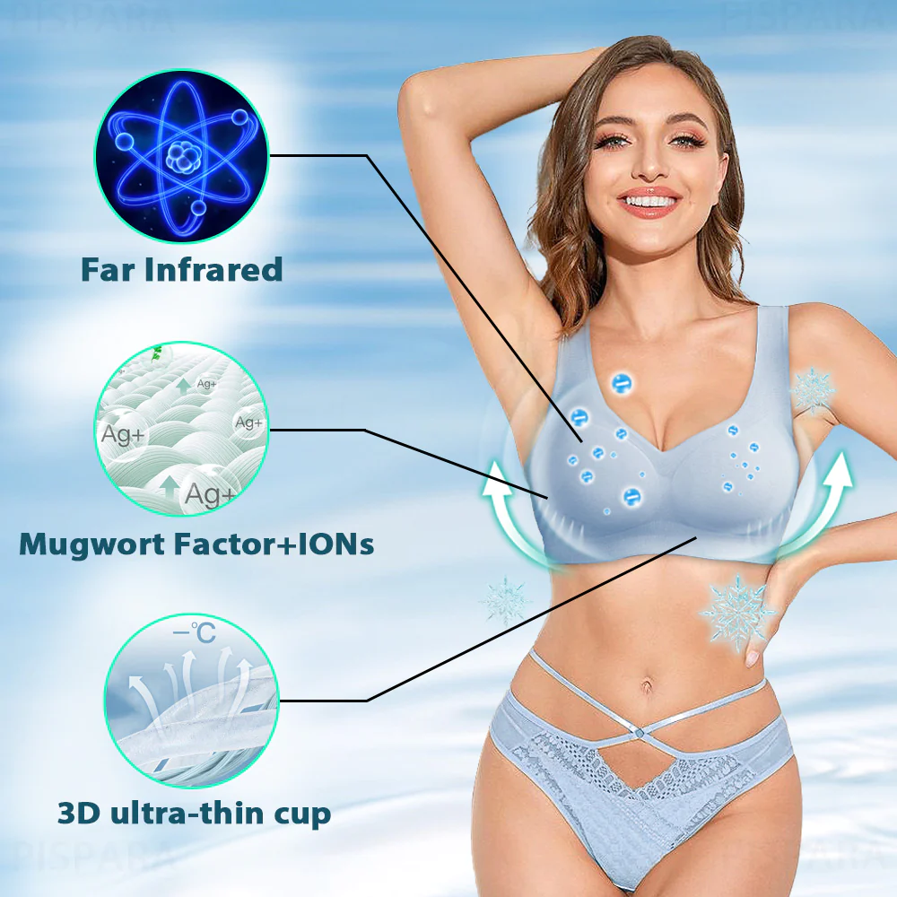 PISPARA™ Ice Silk Ion Lymphvity Detoxification and Shaping & Powerful  Lifting Bra - Buy Today Get 55% Discount - MOLOOCO