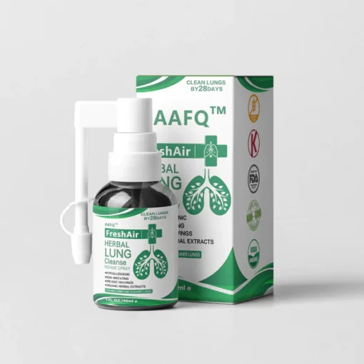 AAFQ™ FreshAir ಹರ್ಬಲ್ ಶ್ವಾಸಕೋಶವನ್ನು ಸ್ವಚ್ಛಗೊಳಿಸುವ ದುರಸ್ತಿ ಸ್ಪ್ರೇ