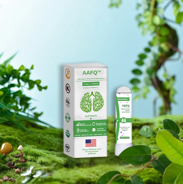 AAFQ™ Reishi Extract အဆုတ်ကို သန့်ရှင်းစေသော နှာခေါင်းရှူသွင်းစက် - (သန့်စင်ပြီး အသက်ရှူသွင်းပါ။