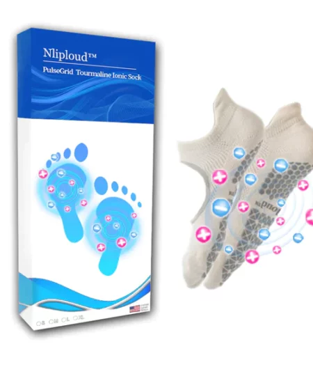 Nliploud™ PulseGrid Tourmaline Ionic Socks