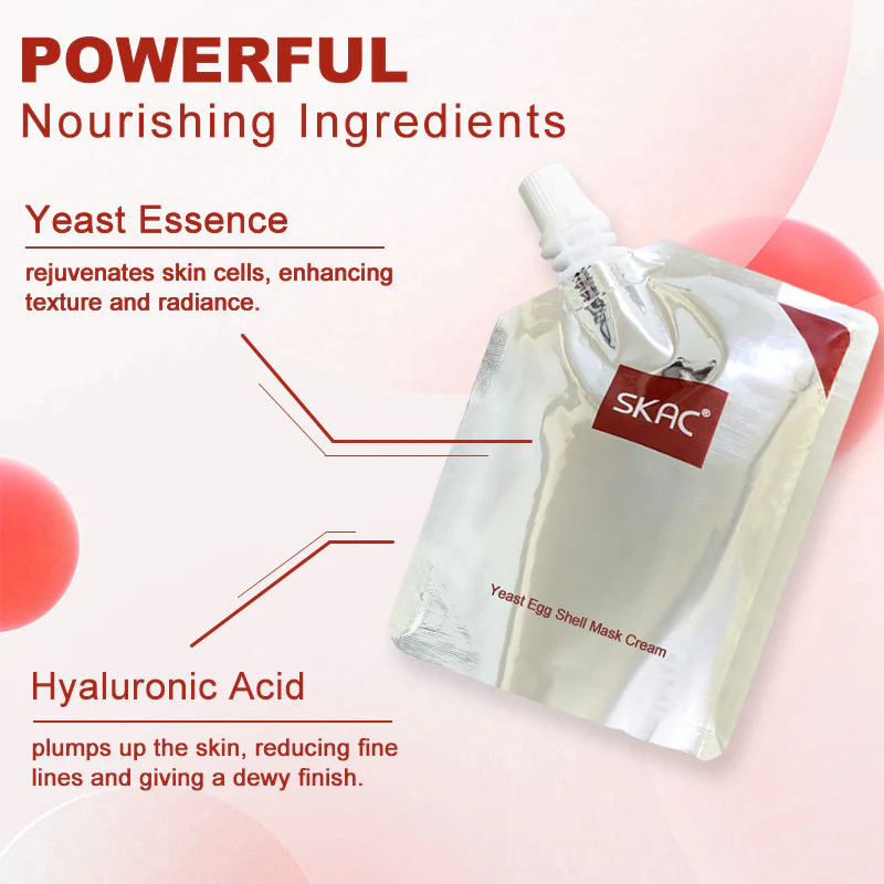 Peeluxe™ Yeast Egg Shell Mask Cream - Image 4
