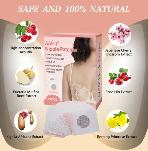 AAFQ® Plump Up & Tighten Skin & Μαλακά & Pinkify Επιθέματα Θηλών