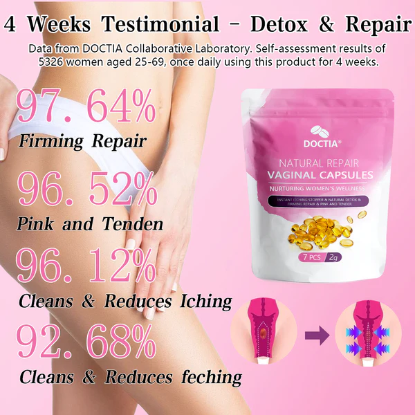 DOCTIA® Instant Itch Relief & Natural Detox & Firming Repair & Pink and Tender Natural Capsules - Image 11