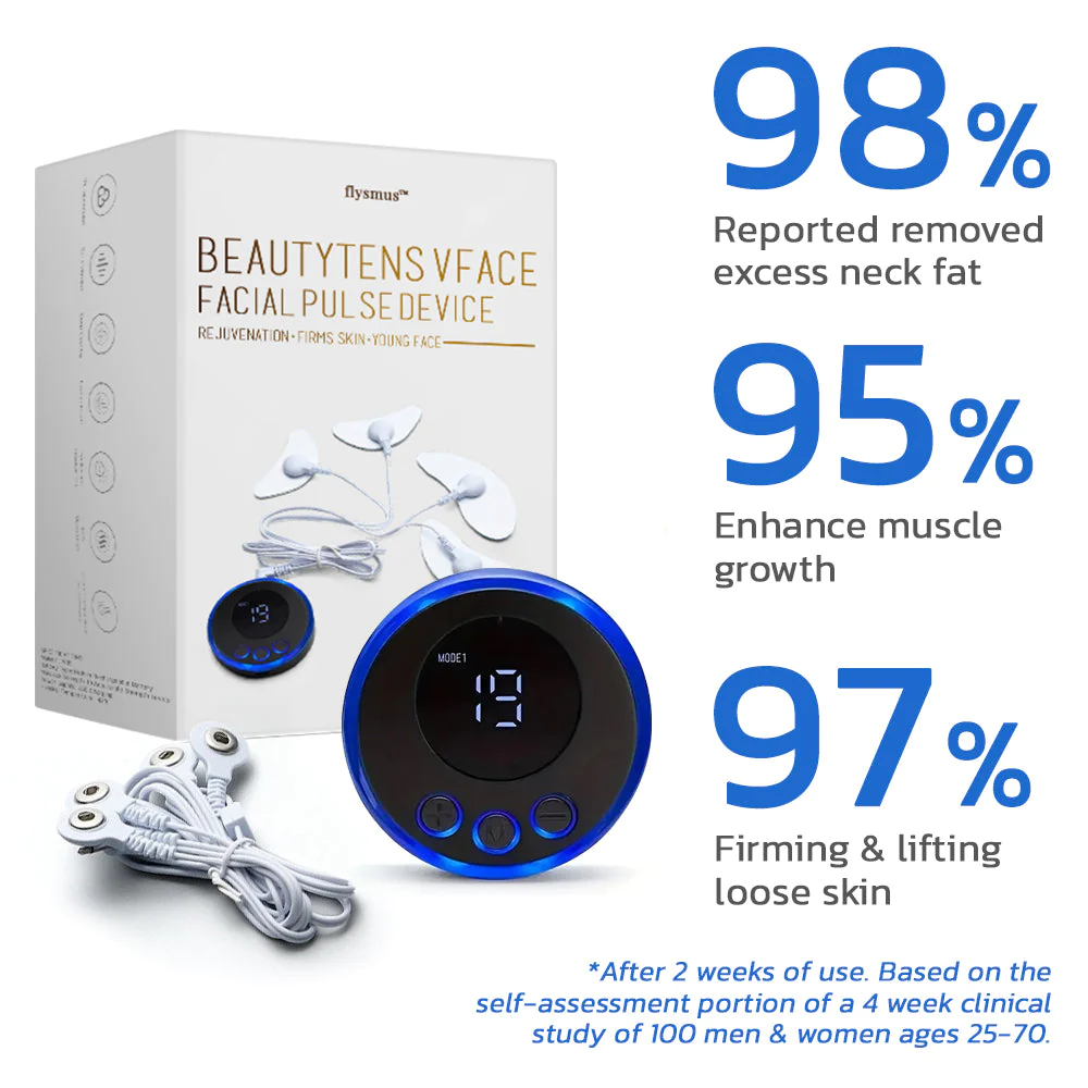 flysmus™ BeautyTENS VFace Facial Pules Device - Image 2