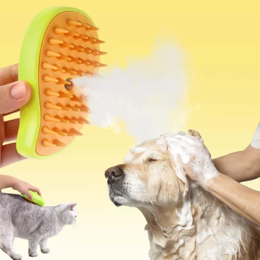 Cozyk™ 특허받은 독점적인 충전식 스팀 애완동물 브러시