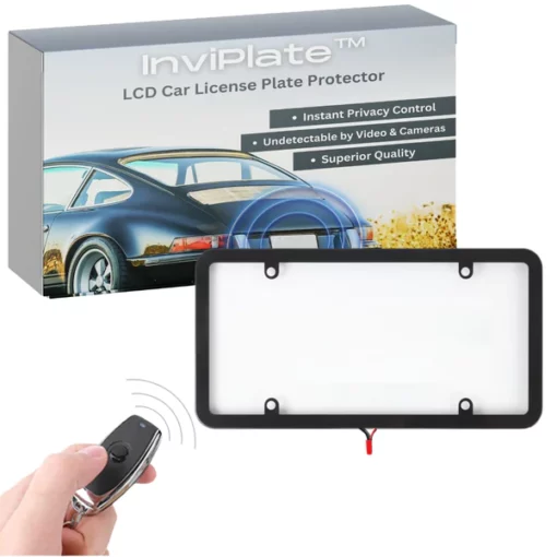InviPlate™ LCD कार लाइसेंस प्लेट रक्षक