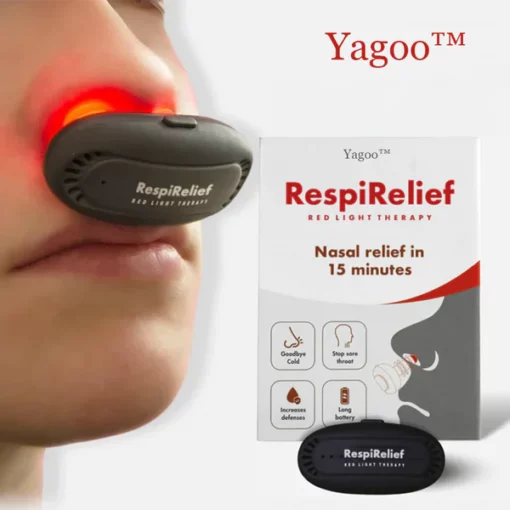 Yagoo™ RespiRelief റെഡ് ലൈറ്റ് നാസൽ തെറാപ്പി ഉപകരണം