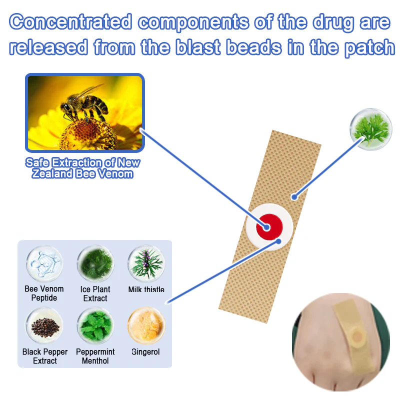 Potent Bee Venom Plant Essence Lymphatic Slimming Patch - Image 2