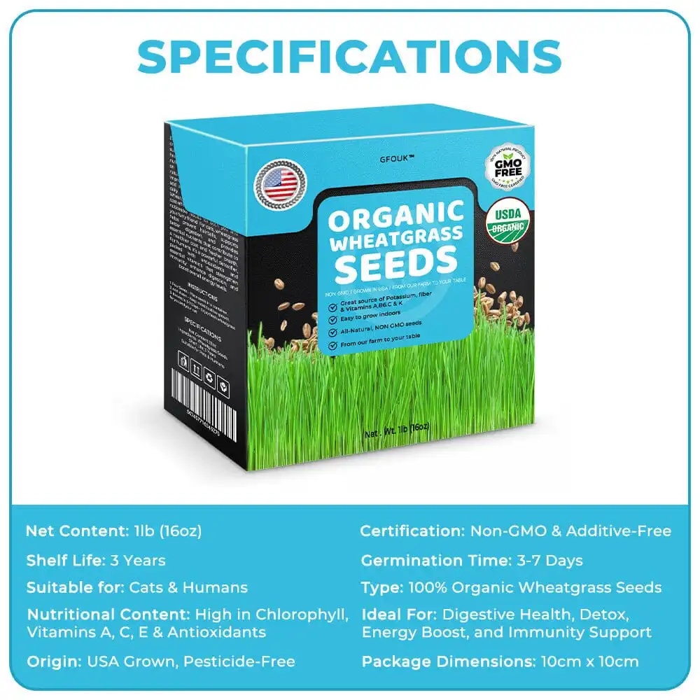 GFOUK™ Organic Wheatgrass Seeds