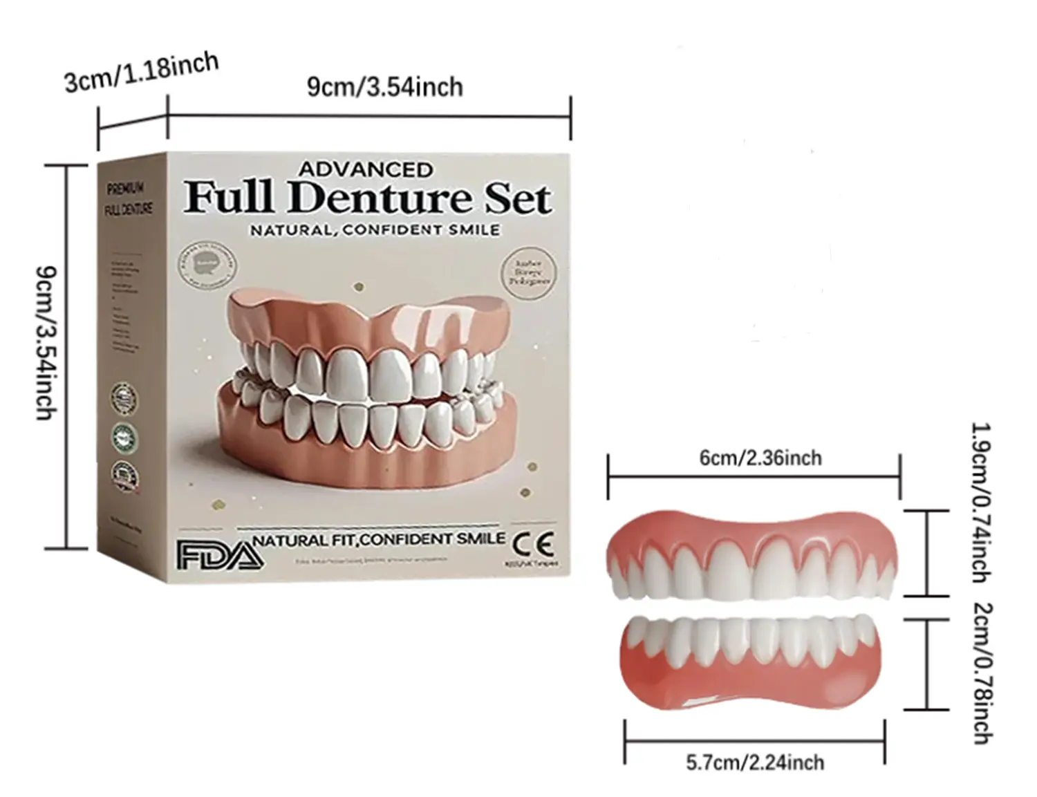 Nurbini™ Advanced Customized Full Denture Set