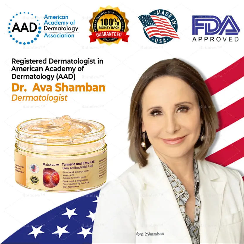 Raindew™ Turmeric and Emu Oil Skin Antibacterial Gel