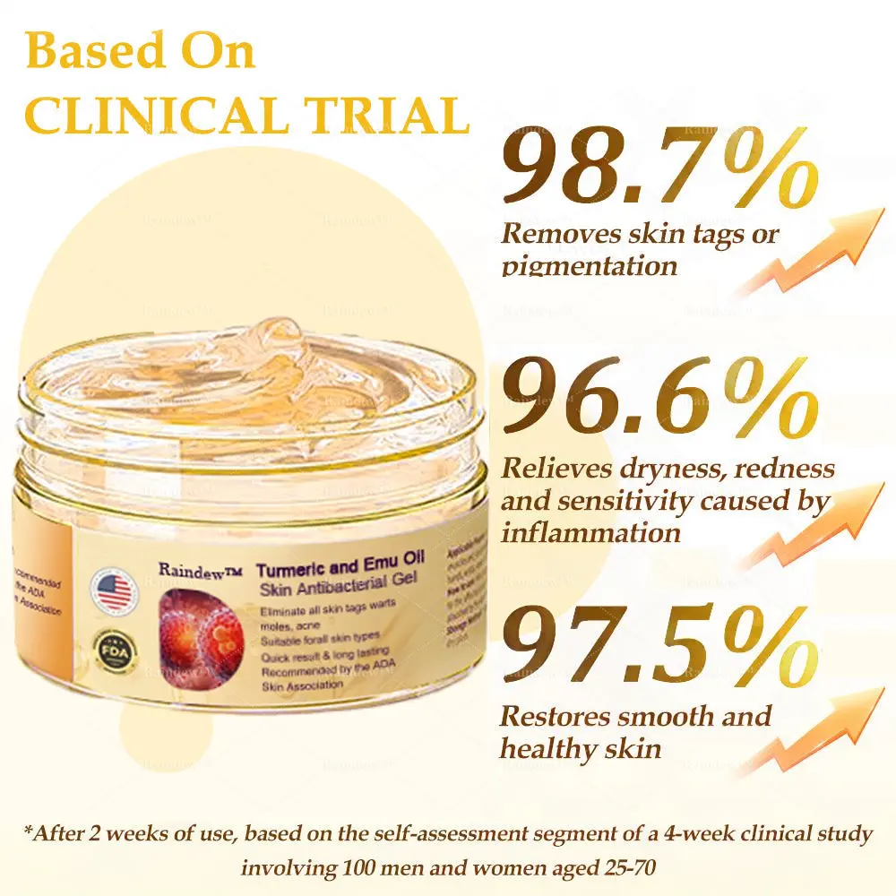 Raindew™ Turmeric and Emu Oil Skin Antibacterial Gel