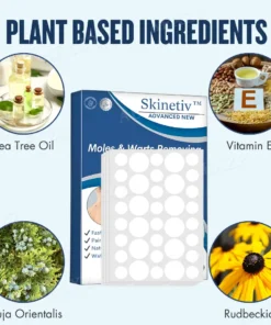 Skinetiv™ пластир за премахване на бенки и брадавици