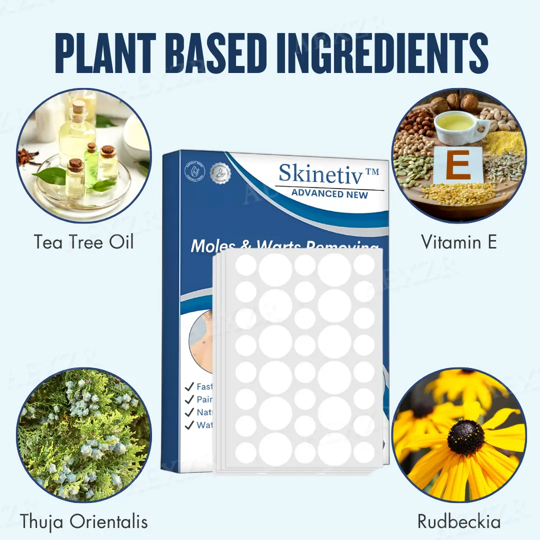Skinetiv™ пластир за премахване на бенки и брадавици