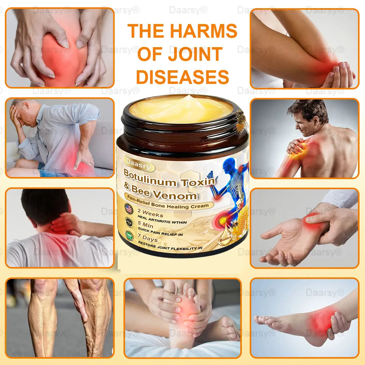 Daasry™ Botulinum Toxin & Bee Venom Pain-Relief Bone Healing Cream