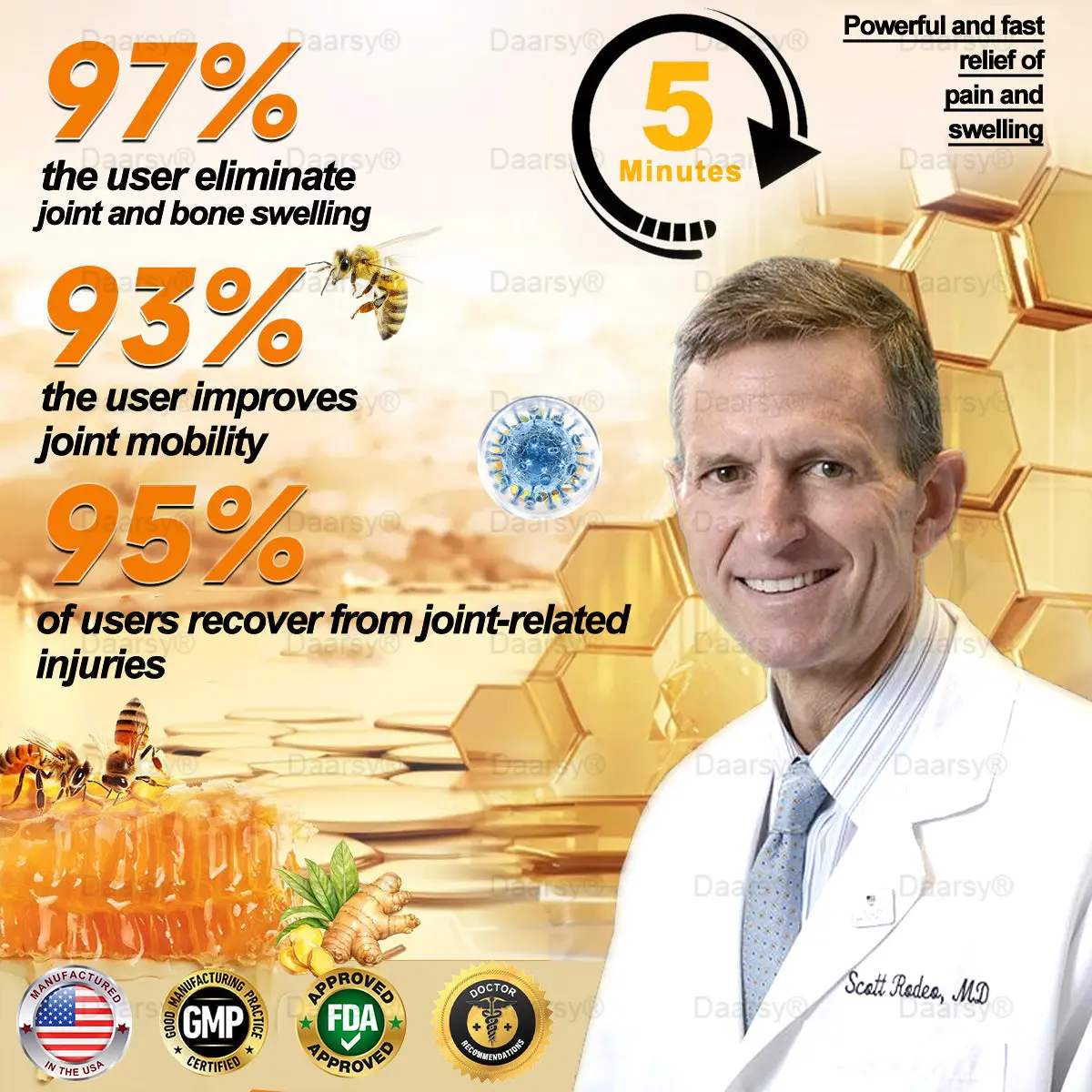 Daasry™ Botulinum Toxin & Bee Venom Pain-Relief Bone Healing Cream