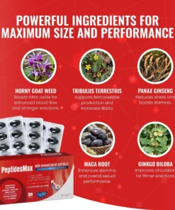Honxi™ Peptidesmax Men Max Strength and Vitality Softgels