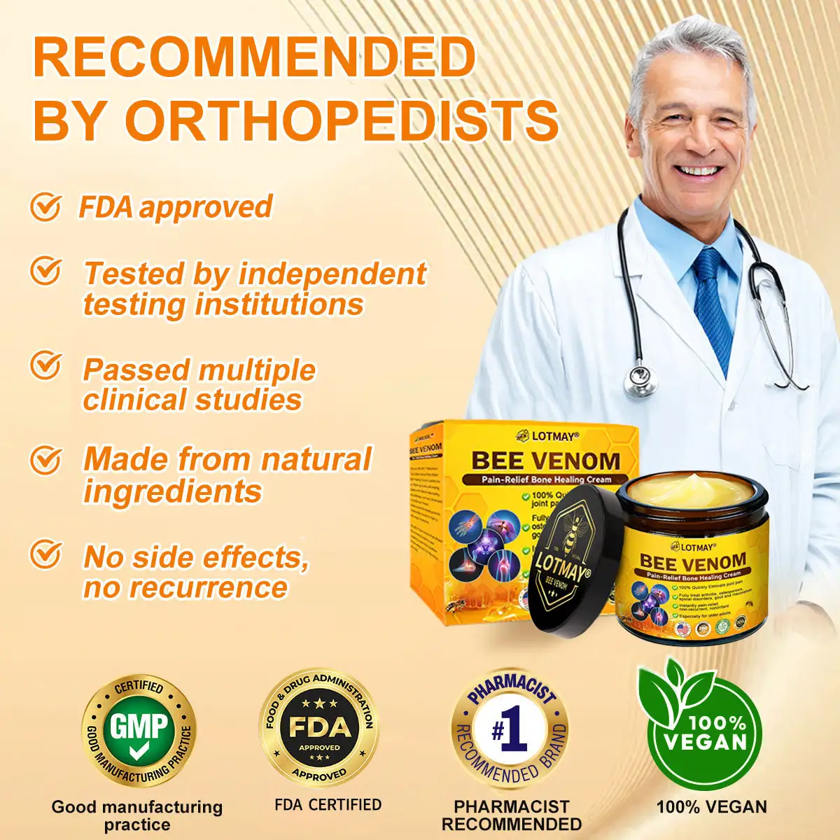 LOTMAY® Bee Venom Pain-Relief Bone Healing Cream