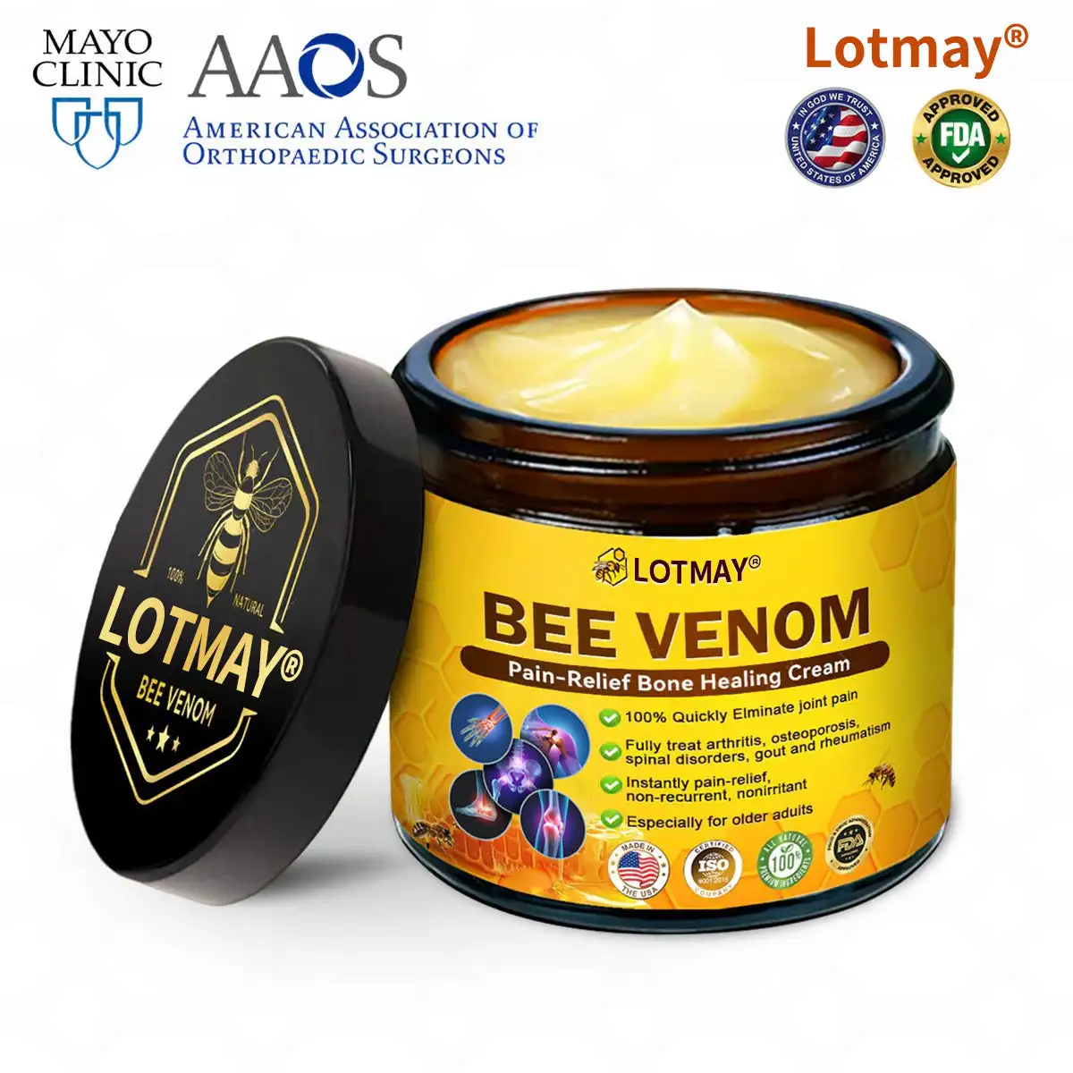LOTMAY® Bee Venom Pain-Relief Bone Healing Cream