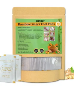 COROU® Natural Herbal Tourmaline Far Infrared Magnetic Therapy Foot Patches