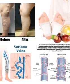 COROU® Natural Herbal Tourmaline Far Infrared Magnetic Therapy Foot Patches