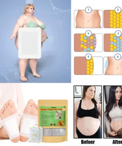 COROU® Natural Herbal Tourmaline Far Infrared Magnetic Therapy Foot Patches