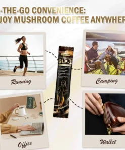 CrazyLeaf® GLP-1 & NAD Herbal Mushroom Instant Coffee