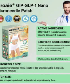 Croaie® Apamin GLP-1 Lymphatic Drainage Slimming Nano Microneedle Patch
