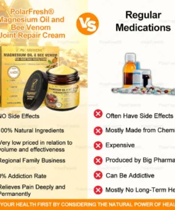 PolarFresh® Magnesium Oil & Bee Venom Pain-Relief Bone Healing Cream