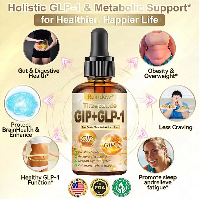 Raindew® Tirzepatide GIP+GLP-1 Dual Agonist Slimming & Wellness Drops