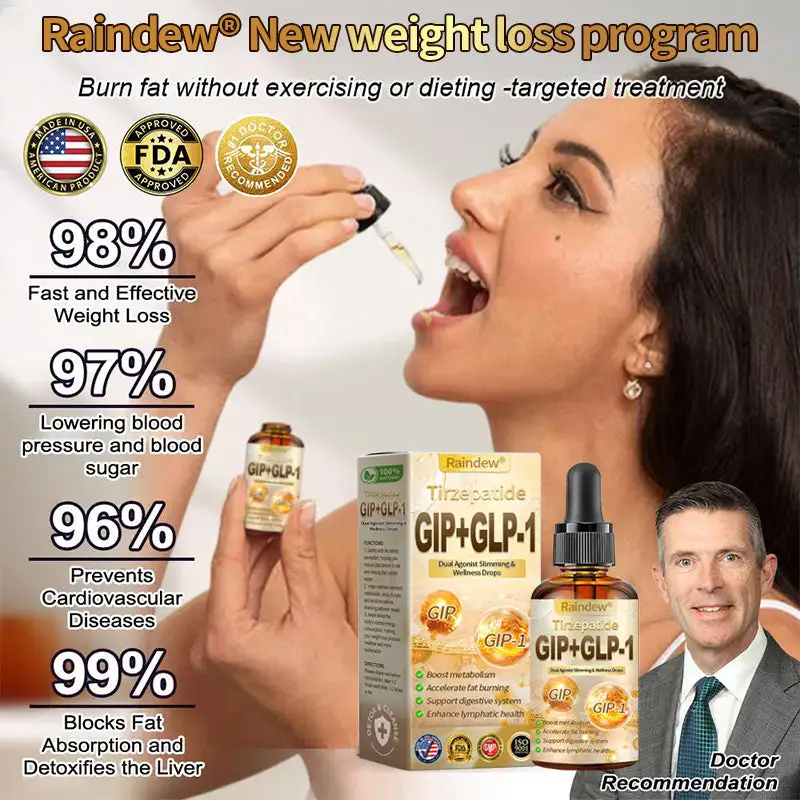 Raindew® Tirzepatide GIP+GLP-1 Dual Agonist Slimming & Wellness Drops