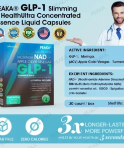 𝐏𝐄𝐀𝐊𝐀® 𝐆𝐋𝐏-𝟏 𝐒𝐥𝐢𝐦𝐦𝐢𝐧𝐠 & 𝐇𝐞𝐚𝐥𝐭𝐡 𝐔𝐥𝐭𝐫𝐚 𝐂𝐨𝐧𝐜𝐞𝐧𝐭𝐫𝐚𝐭𝐞𝐝 𝐄𝐬𝐬𝐞𝐧𝐜𝐞 𝐋𝐢𝐪𝐮𝐢𝐝 𝐏𝐞𝐚𝐫𝐥𝐬