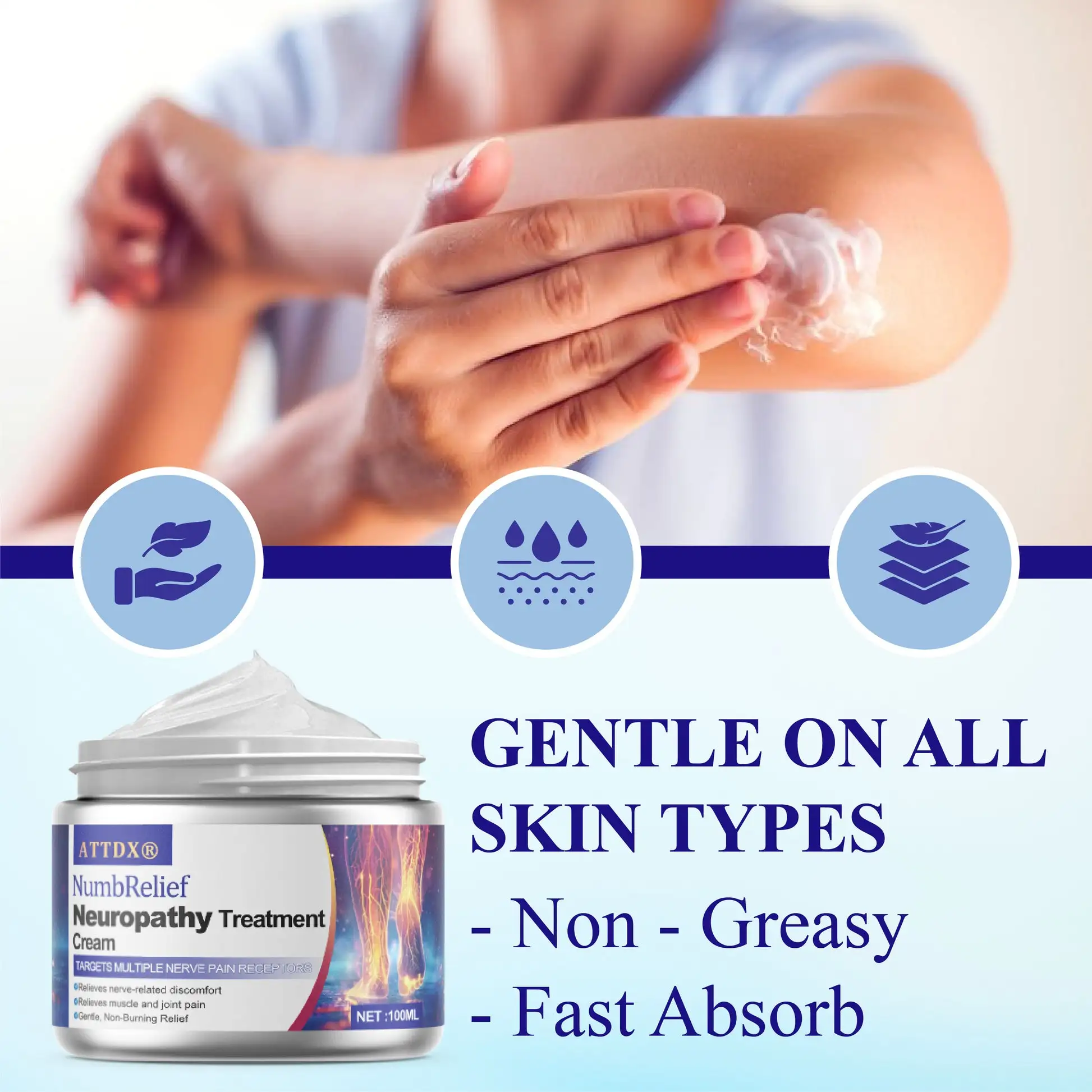 ATTDX® NumbRelief Neuropathy Treatment Cream