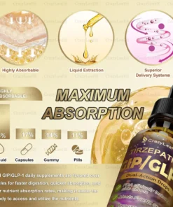 𝑪𝒓𝒂𝒛𝒚𝑳𝒆𝒂𝒇® Tirzepatide 𝗚𝗜𝗣/𝗚𝗟𝗣-𝟭 𝗗𝘂𝗮𝗹-𝗔𝗰𝘁𝗶𝗼𝗻 𝑺𝒍𝒊𝒎𝒎𝒊𝒏𝒈 & 𝑯𝒆𝒂𝒍𝒕𝒉 𝑩𝒐𝒐𝒔𝒕 𝑫𝒓𝒐𝒑𝒔