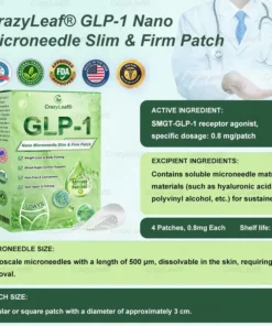 CrazyLeaf® SMGT-GLP-1 Nano Microneedle Patch