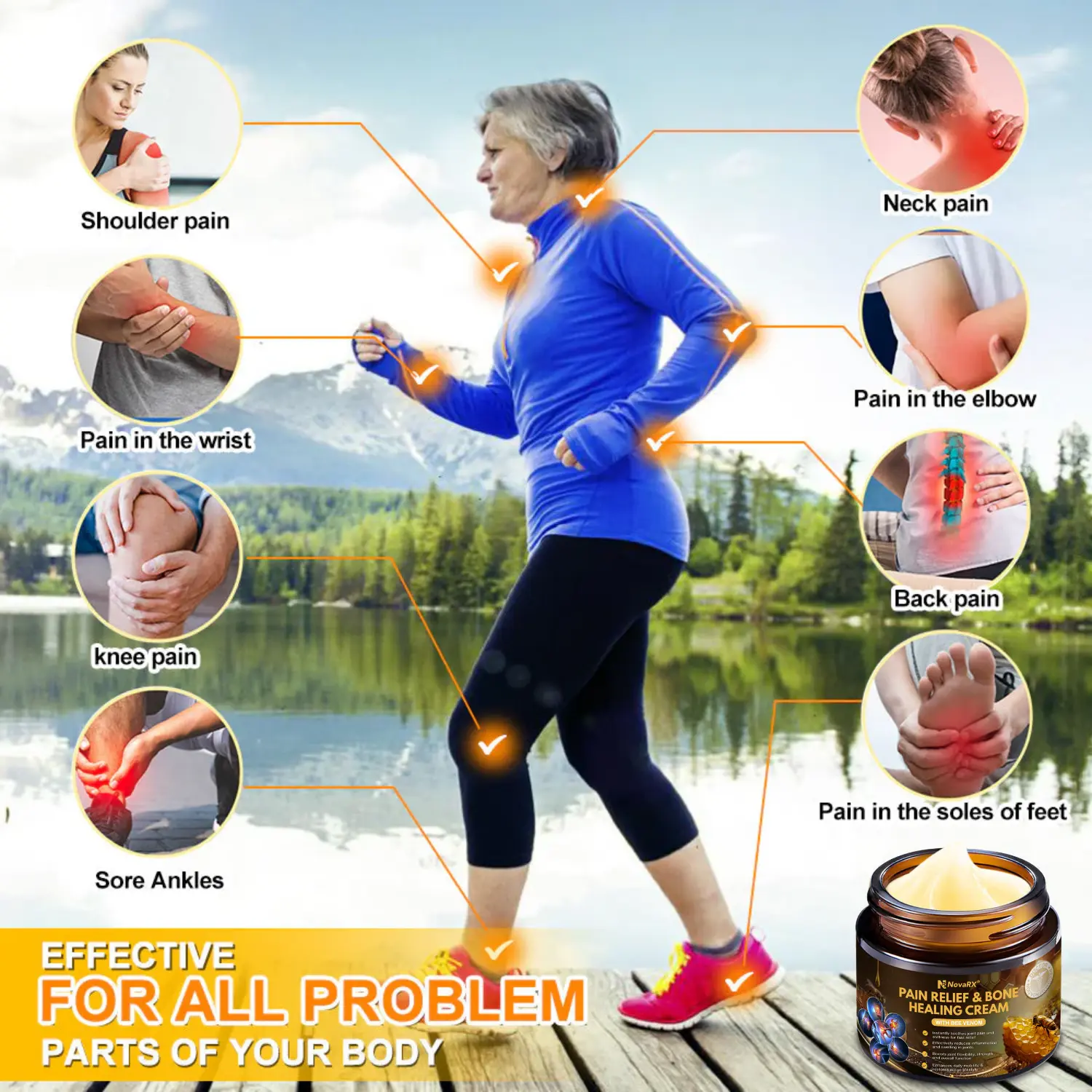 NovaRX® Pain Relief & Bone Healing Cream with Bee Venom