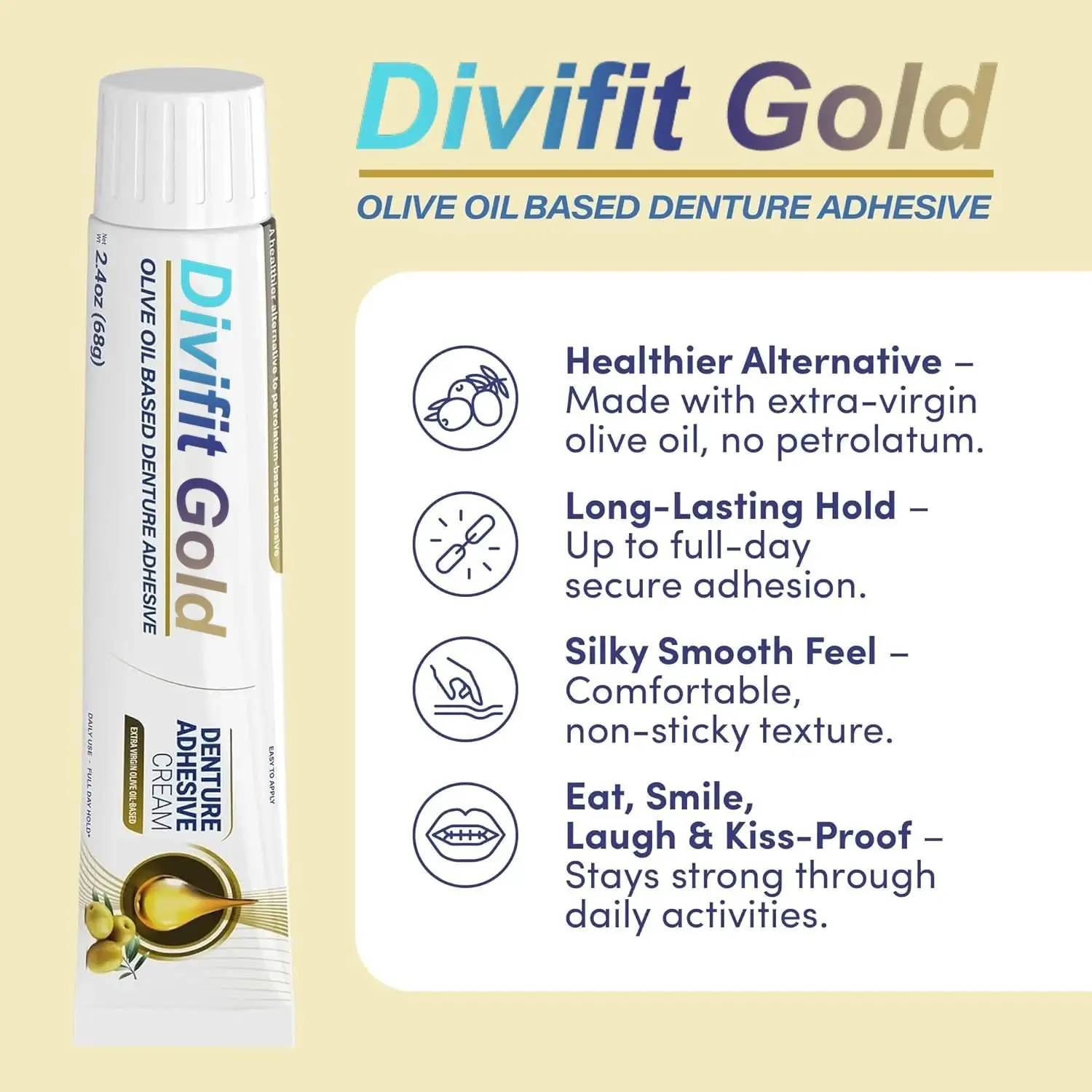 Divifit™ Gold Thermoplastic Denture Adhesive