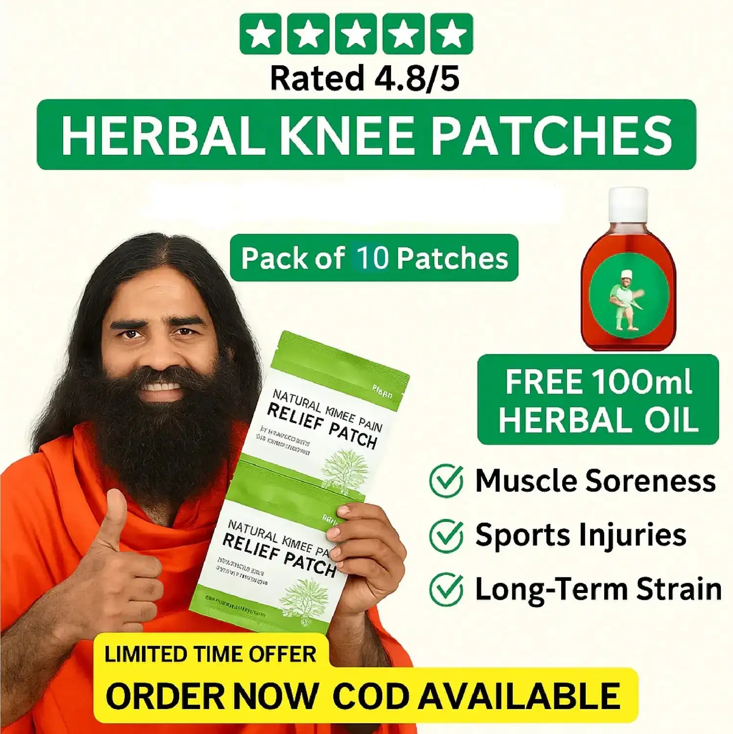 HealPatch™ - Natural Knee Pain Relief Patches