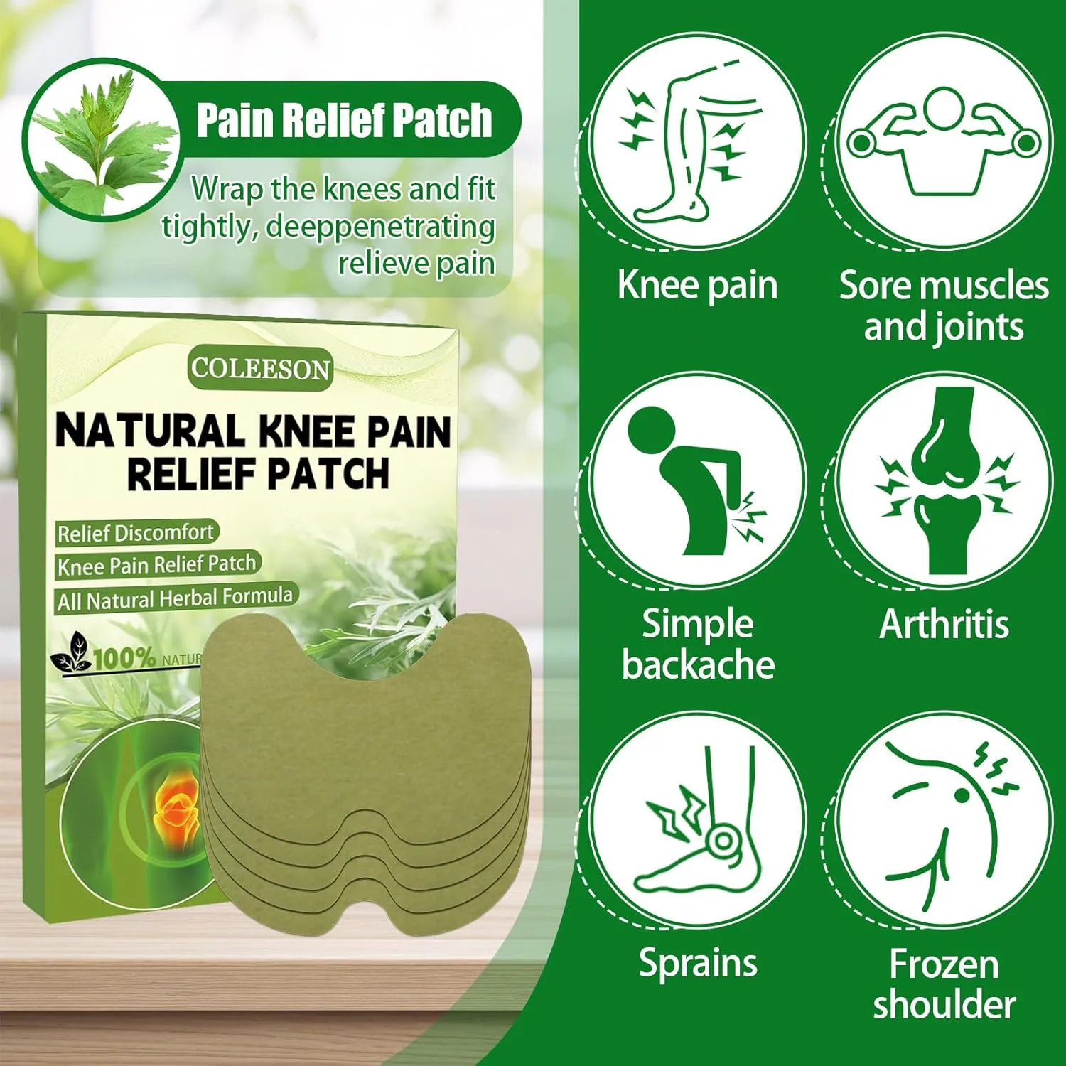 HealPatch™ - Natural Knee Pain Relief Patches