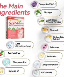 PEAKA® GLP-1 Natural Happy Estrogen Balance · Double-Layer Nanoliposome Microcapsules