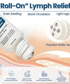 Cougex® Roll-On Pump Cream for Lymphatic Drainage & Swelling Relief