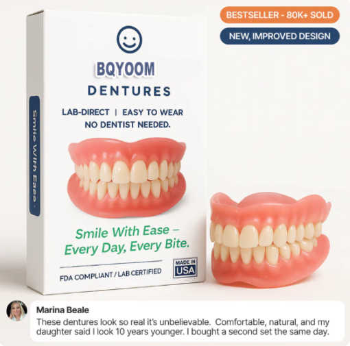 Custom-Fit Functional Dentures – Full Set