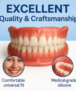 Custom-Fit Functional Dentures – Full Set