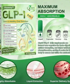 Utummy™ 𝗚𝗟𝗣-𝟭 𝟖-𝗶𝗻-𝟭 𝗦𝗹𝗶𝗺 & 𝑯𝒆𝒂𝒍𝒕𝒉𝐲 𝑶𝒍𝒍𝒍 𝑺𝒐𝒍𝒖𝒕𝒊𝒐𝒏